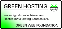link alla certificazione green del mio hosting provider VHosting